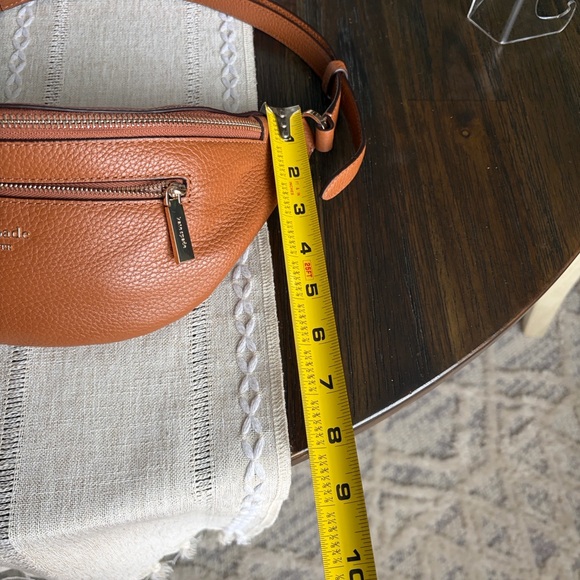kate spade Cognac Pebbled Leather Belt Bag with Gold Hardware - Picture 8 of 9